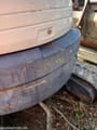 2012 Kubota U25-3EU mini excavator rear counterweight view