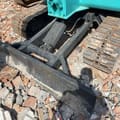 2002 Kobelco SK60 Crawler Excavator dozer blade view