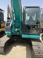 2021 Kobelco 135SR crawler excavator, front view of the cab and upper structure