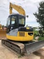 2002 Komatsu PC78US crawler excavator, rear three-quarter view