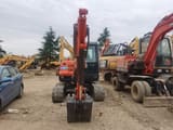 Doosan DX60 crawler excavator, front view