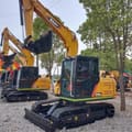 2021 Sany SY95C mini excavator, front three-quarter view