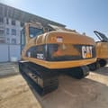 2023 Caterpillar 320CL crawler excavator, rear three-quarter view