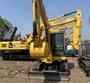 Komatsu PC350 excavator, front view
