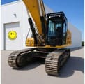 2019 Caterpillar 336 crawler excavator, front three-quarter view