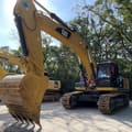2022 Caterpillar 336D2 crawler excavator, front three-quarter view