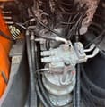 Hitachi ZX200-3 crawler excavator hydraulic pump compartment view