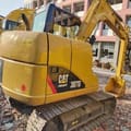 2018 Caterpillar 307D crawler excavator, rear three-quarter view