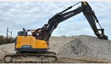 2019 Volvo ECR235EL crawler excavator side view