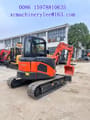 2024 Hitachi ZX50 mini excavator, rear three-quarter view