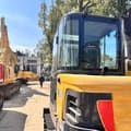 2021 Volvo EC60D mini excavator, rear three-quarter view