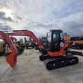 2024 Kubota U55-4 mini excavator, side profile view