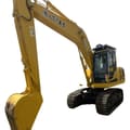 2021 Komatsu PC200 crawler excavator, front three-quarter view
