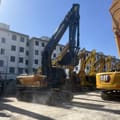 2022 Hyundai R220LC-9S crawler excavator, rear three-quarter view