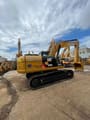 2008 Caterpillar 320D crawler excavator, rear three-quarter view