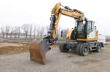 2023 Liebherr A916 Compact wheel excavator, front three-quarter view