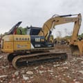2020 Caterpillar 323DL crawler excavator, rear three-quarter view