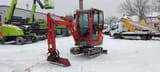 2017 Yanmar SV18 mini excavator, front three-quarter view