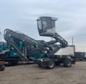 2023 Terex TWH 220 Material Handler with the operator's cab elevated for a better view.