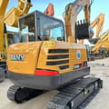 2021 Sany SY55C Pro crawler excavator, rear three-quarter view