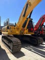 2023 Komatsu PC350-7 crawler excavator, rear three-quarter view