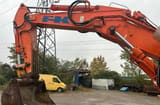 2003 Kobelco EX 285 crawler excavator boom and bucket view