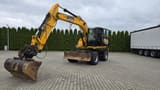2013 JCB JS145W wheel excavator, front three-quarter view