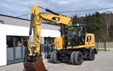 2020 Caterpillar M316F wheel excavator, front three-quarter view