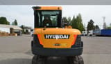 2021 Hyundai HX55 mini excavator, rear view
