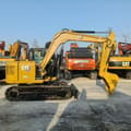 2022 Caterpillar 308E2 mini excavator, side profile view