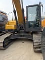 2026 XCMG XE215GA crawler excavator, front view of cab and boom