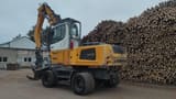 2015 Liebherr LH35 M material handler, rear three-quarter view