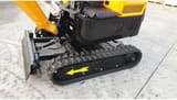 JPC HT20 mini excavator undercarriage and blade view