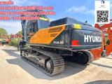 2022 Hyundai 350LC-9 excavator, rear three-quarter view