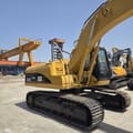 2019 Caterpillar 320C excavator, rear three-quarter view