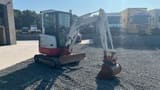 2018 Takeuchi TB23R mini excavator, side view