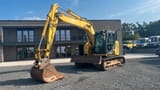 2016 New Holland E140CSR crawler excavator, front three-quarter view