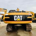 2015 Caterpillar 320B crawler excavator, rear view