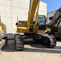 Komatsu PC450-8 crawler excavator, front view