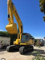 2022 Komatsu PC350 crawler excavator, front three-quarter view