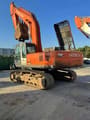 2018 Hitachi Zaxis 350 crawler excavator, rear three-quarter view