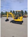 2024 Komatsu PC33E-6 mini excavator, rear three-quarter view
