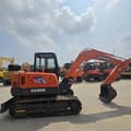 2021 Doosan DH55 mini excavator, side view