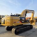 2023 Caterpillar 330D2 excavator, rear three-quarter view