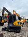 2018 Volvo EC60D mini excavator, rear three-quarter view