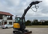 2013 Volvo EC27C crawler excavator, side view with hydraulic breaker