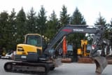 2015 Volvo ECR88D crawler excavator, side view