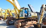 New Holland E485 crawler excavator, side view