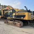 2019 Caterpillar 349DL crawler excavator, side view