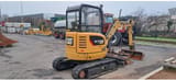2019 Caterpillar 302.7DCR crawler excavator, rear three-quarter view